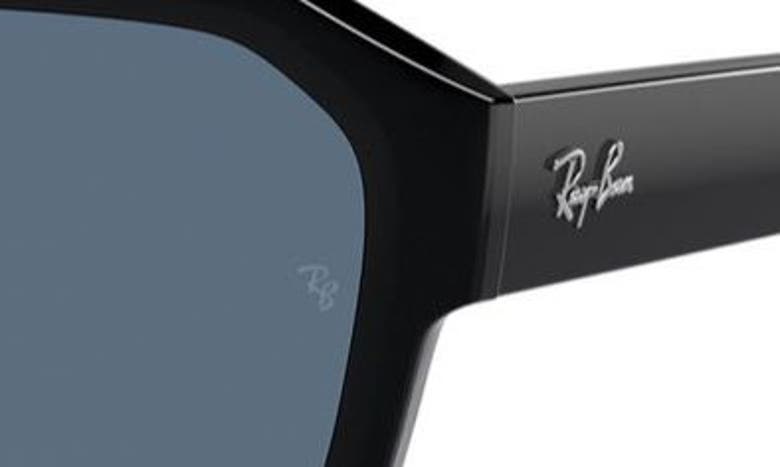 Ray Ban Corrigan Irregular 54mm Rectangular Sunglasses In Black Blue