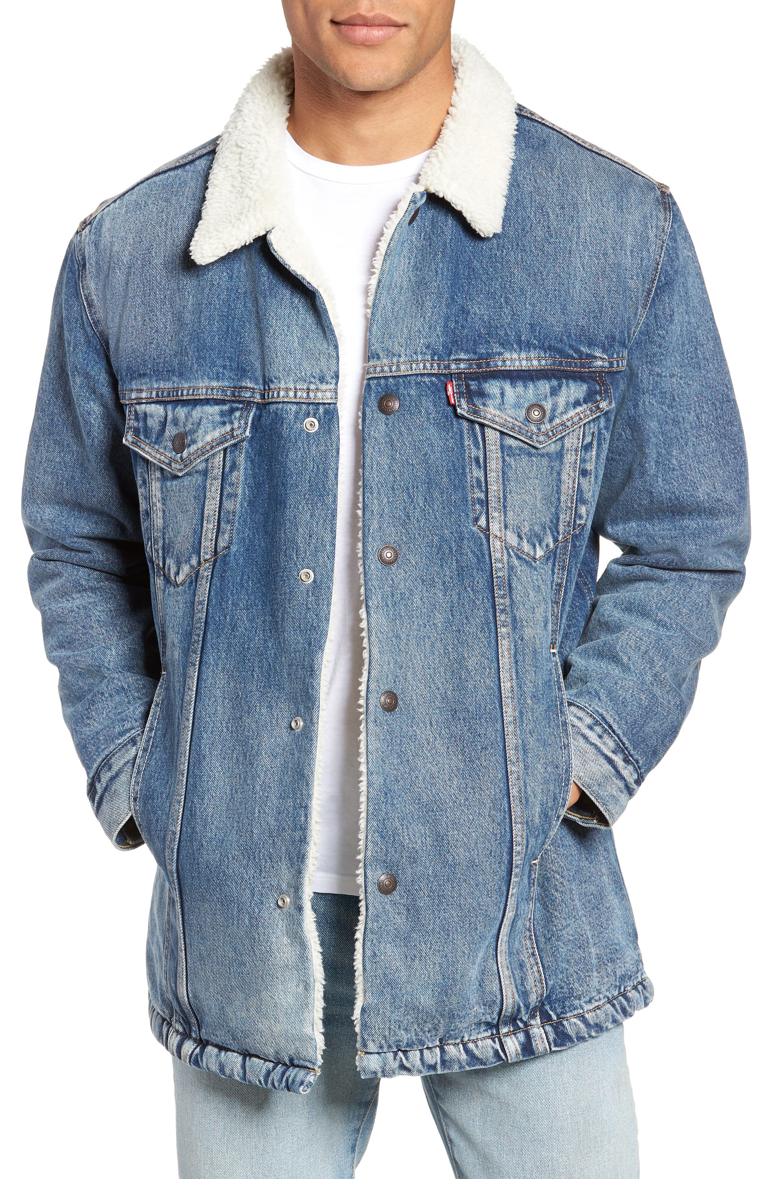 levi's long trucker jacket