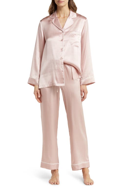 Silk Pajamas in Papinelle Pink