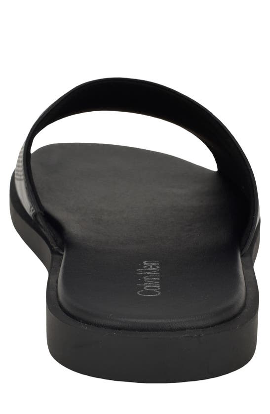 Calvin Klein Men's Espar Casual Slip-on Sandals In Black