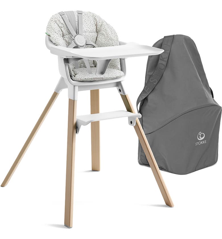 Stokke Clikk Complete Highchair Travel Bundle with Cushion