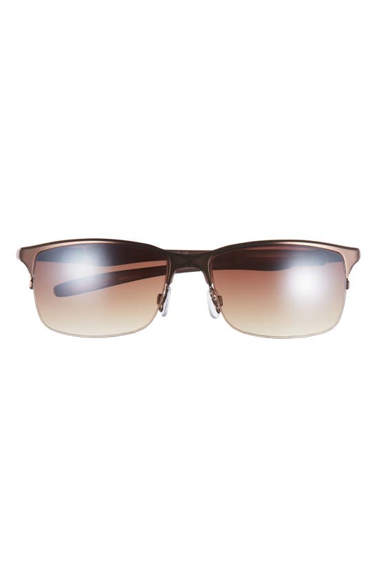 Vince Camuto 62mm Half Rim Sunglasses In Brown