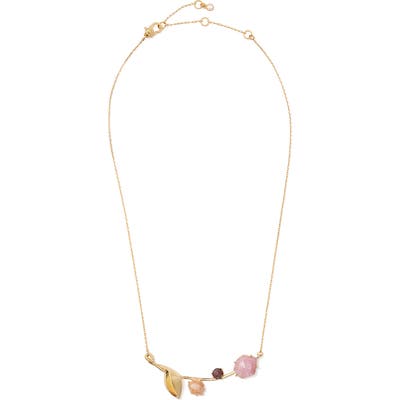 Kate Spade New York Floral Facets Bar Pendant Necklace