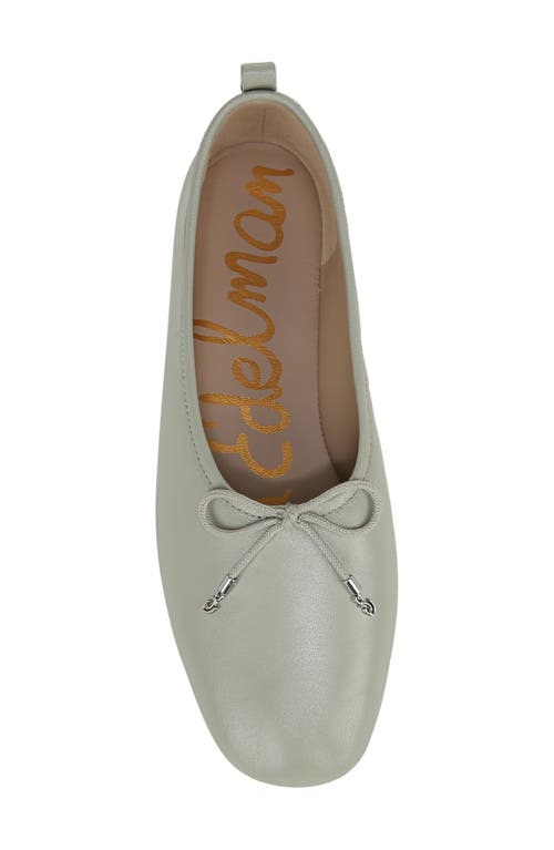 Shop Sam Edelman Ari Ballet Flat In Silver Sage