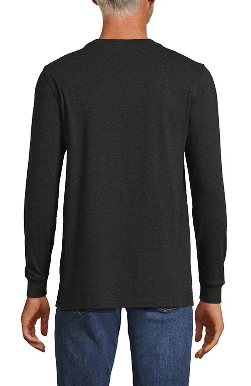 Shop Lands' End Super-t Long Sleeve T-shirt In Dark Charcoal Heather