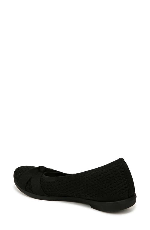 Shop Bzees Kissed Knit Ballet Flat In Black