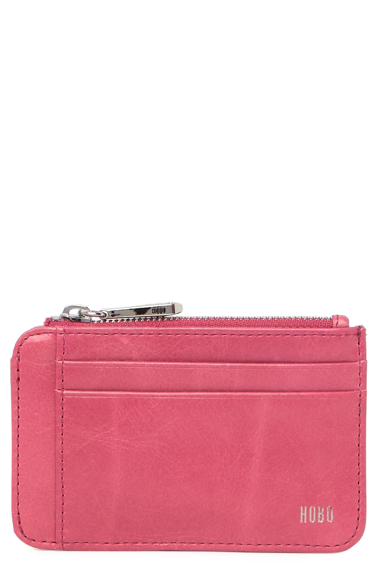 Hobo Kai Vintage Leather Card Case In Blossom