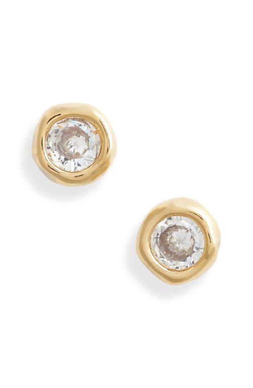 Child Of Wild Carpe Diem Stud Earrings In Gold