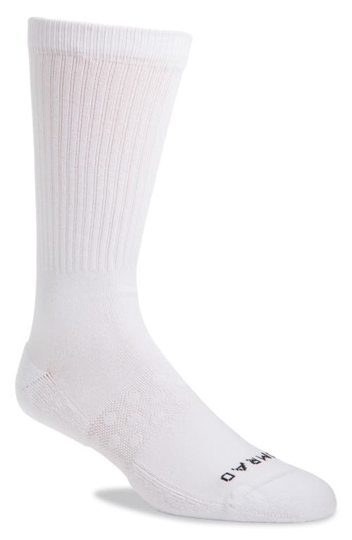 Shop Comrad Combed Cotton Crew Socks In White