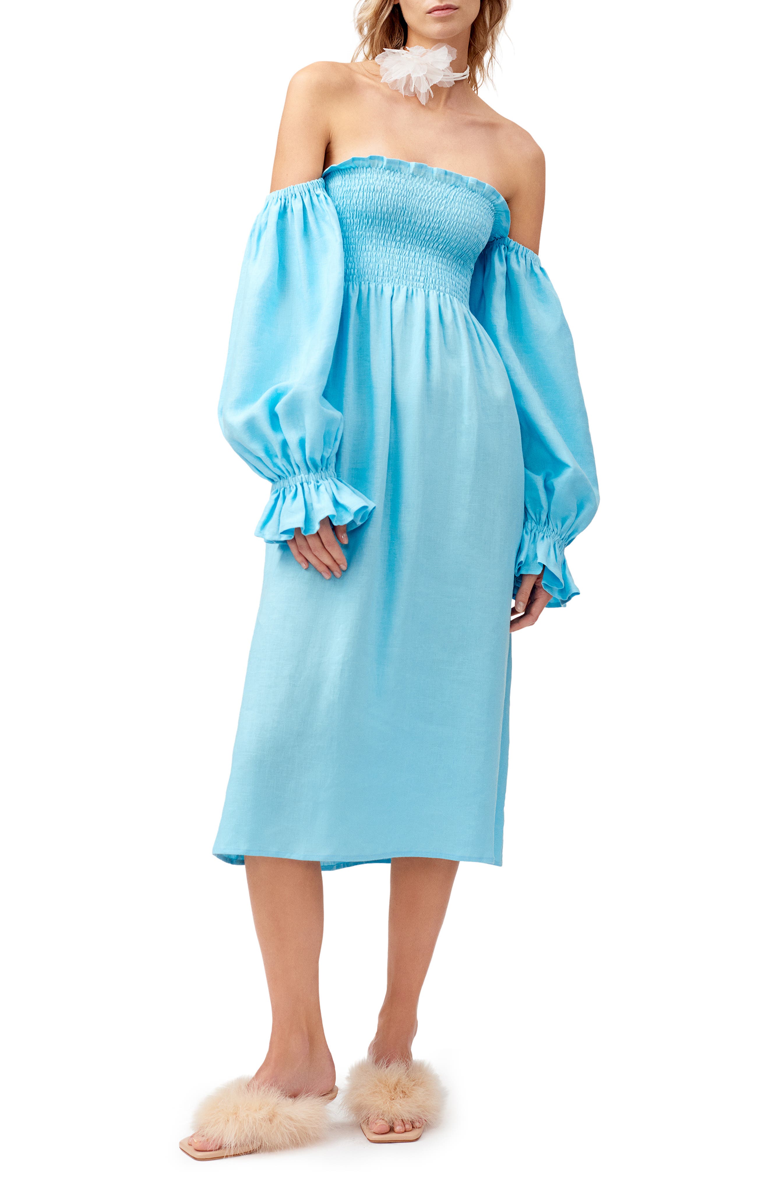 off shoulder nightgown