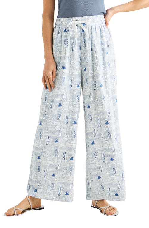 Splendid Lawson Print Tie Waist Pants Eze at Nordstrom,