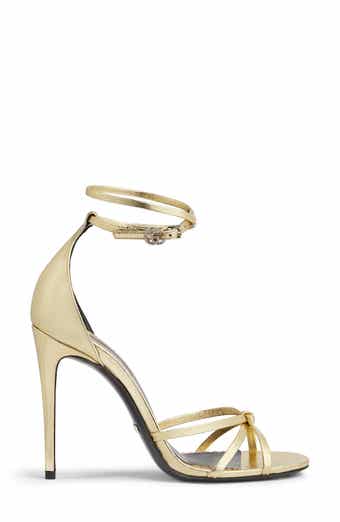 Gucci Carolina Wedge Sandal Size 10us 40eu Metallic, $650, Nordstrom