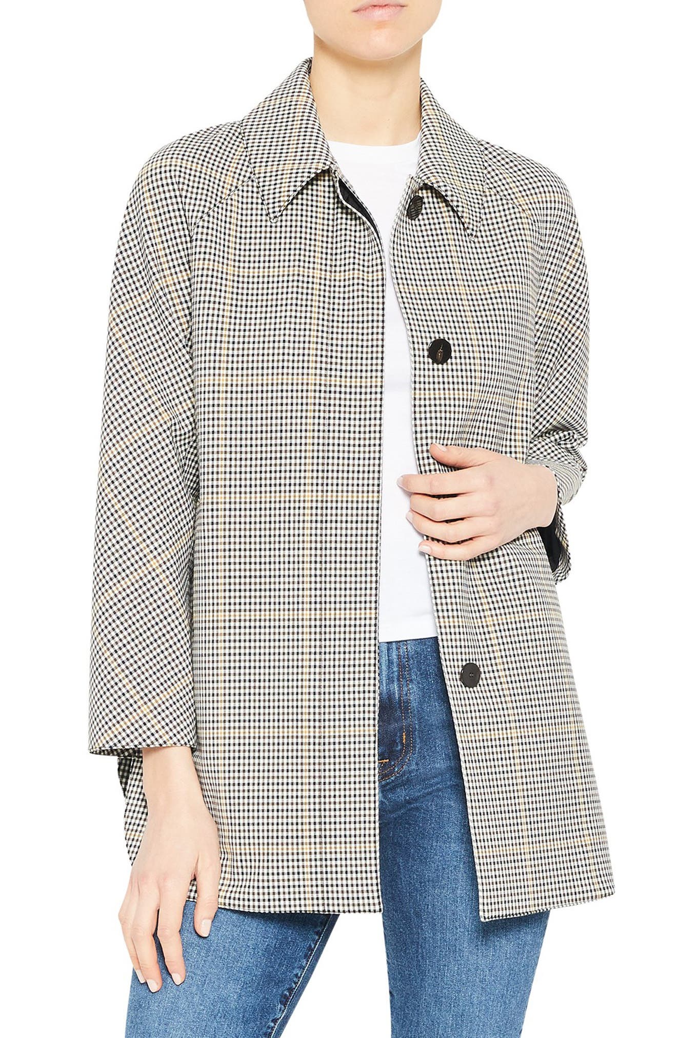theory plaid blazer