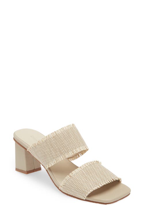 Chocolat Blu Dom Slide Sandal Cream Raffia at Nordstrom,