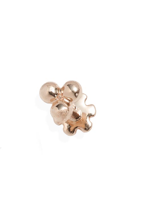 Maria Tash Large Trinity Ball Threaded Stud Earring in Rose Gold at Nordstrom