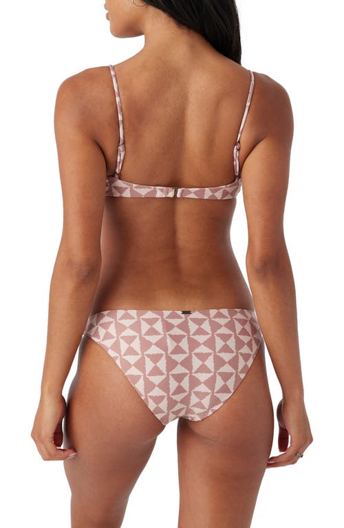 Shop O'neill Saltwater Essentials Rockley Bikini Bottoms In Rose Dust