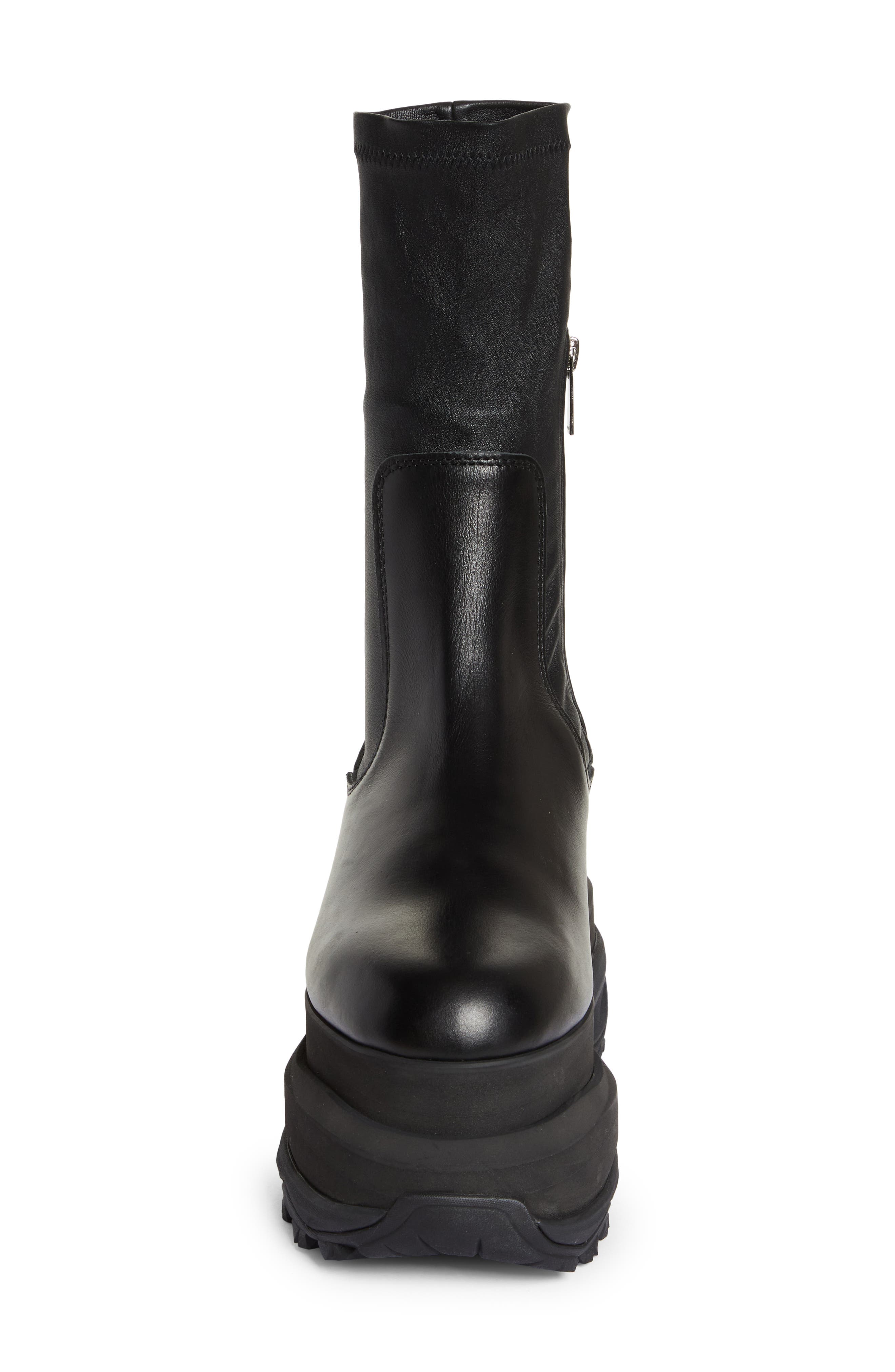 Sacai Stretch Platform Chelsea Boot in Black | Smart Closet