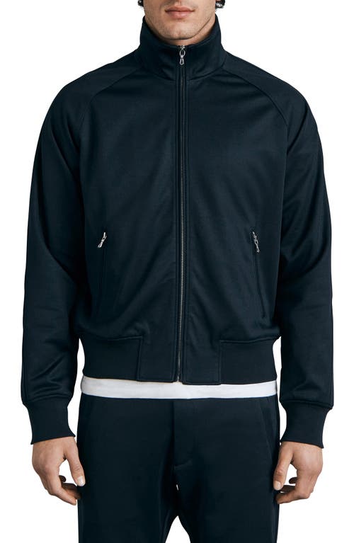 rag & bone Zander Track Jacket in Navy