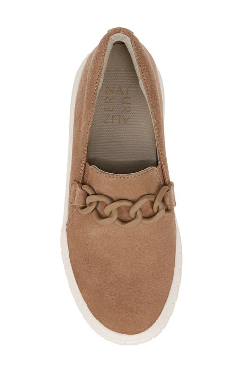 Naturalizer Daphne Slip-on Platform Sneaker In Camel Brown Suede