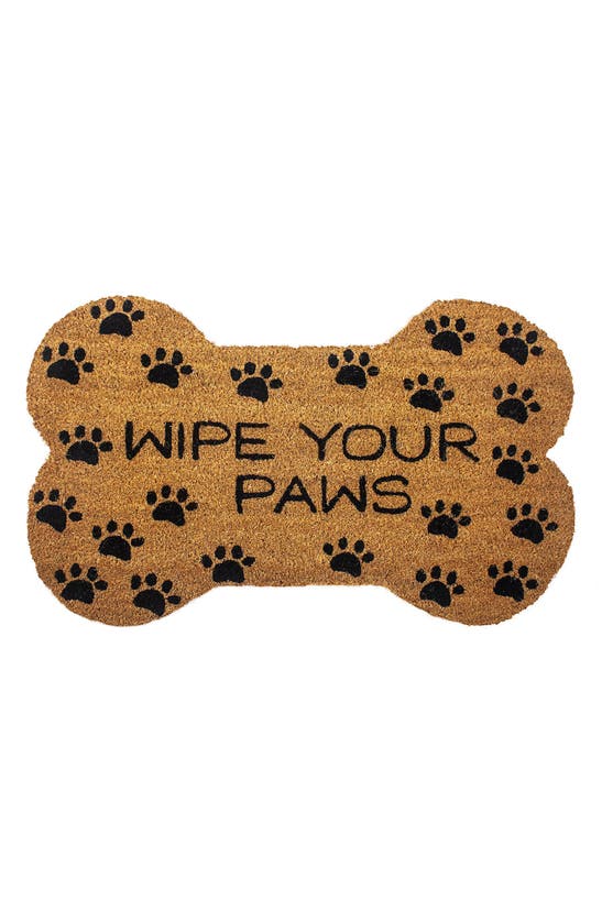 Entryways Wipe Your Paws Doormat In Black