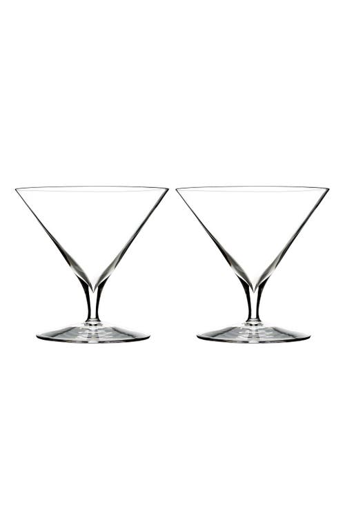 Waterford 'Elegance' Fine Crystal Martini Glasses in Clear at Nordstrom