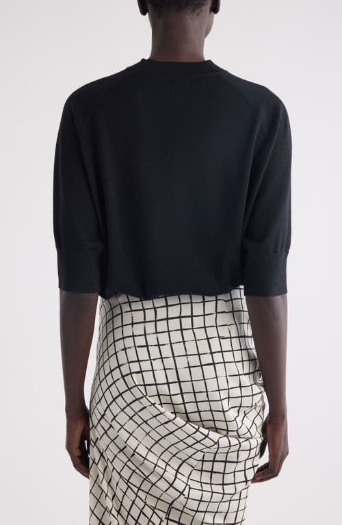 Dries Van Noten Tuan Merino Wool Crewneck Sweater In Black
