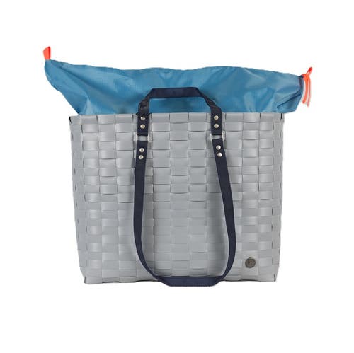 Handed By Go! Sport Recycled Plastic Weekender Bag In Steel Grey/blue