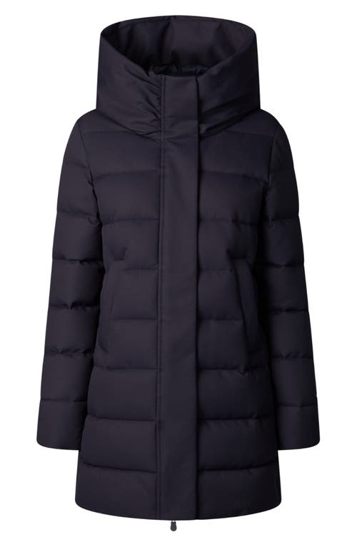 Save The Duck Tatiana Water Repellent Hooded Puffer Jacket in Navy 