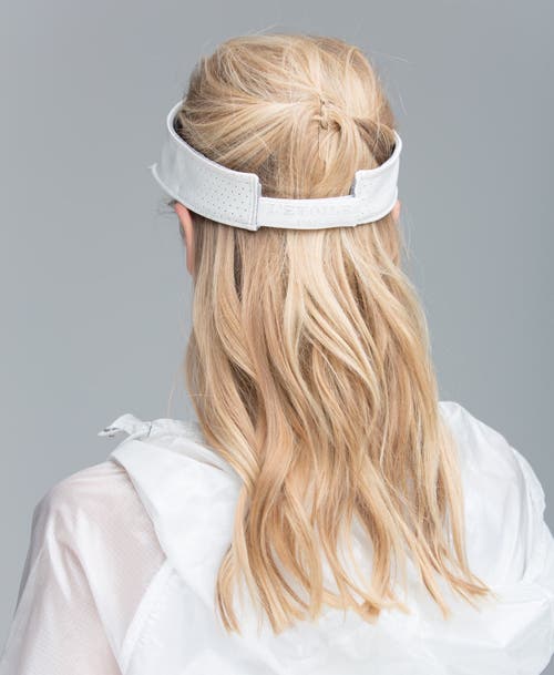 Shop L'etoile Sport Vegan Leather Visor In White/white