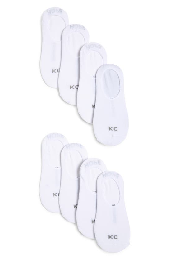 Kenneth Cole 8-pack No-show Socks In White