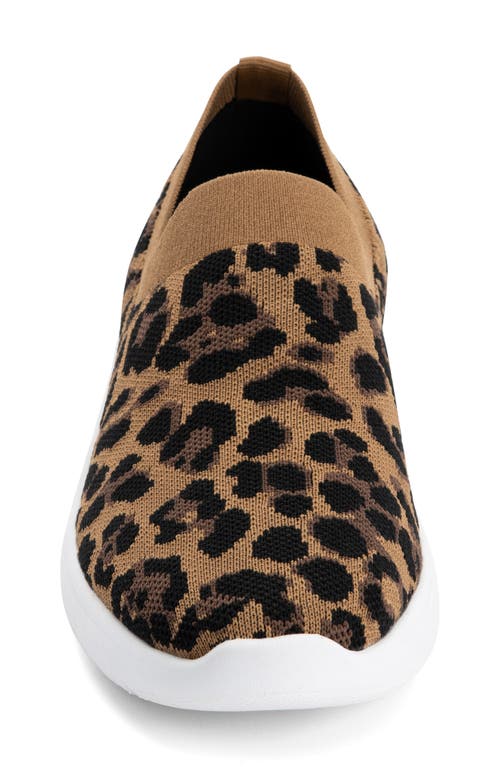 Blondo Karen Waterproof Slip-on Sneaker In Leopard Knit