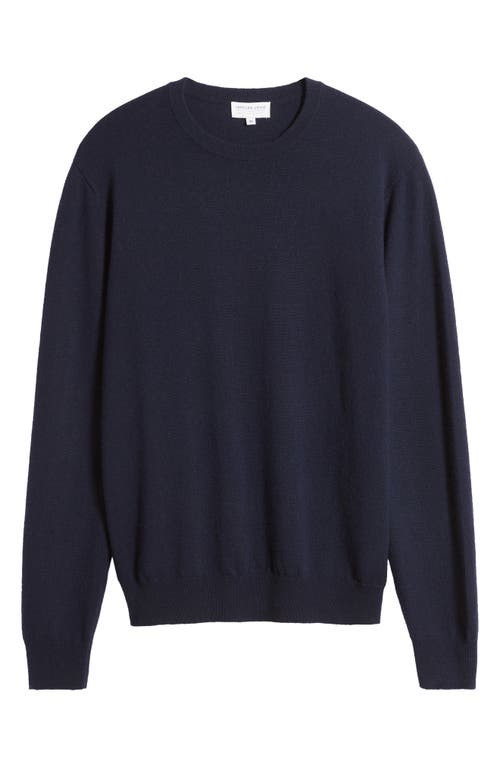 Lorenzo Uomo Merino Wool & Cashmere Crewneck Sweater In Midnight