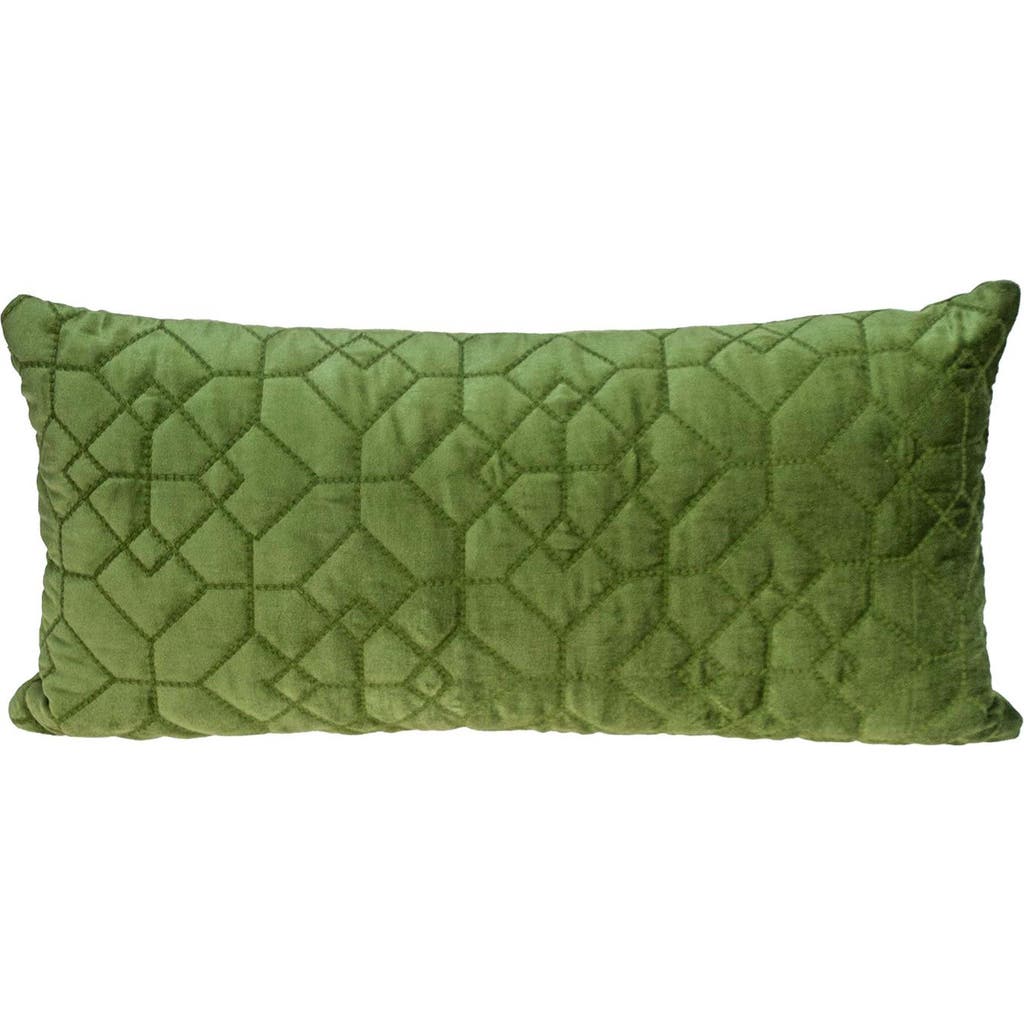 Parkland Collection Sora Quilted Throw Pillow In Olive