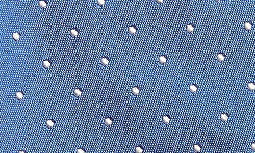 Ralph Lauren Purple Label Polka Dot Silk Tie In Pinot Blue