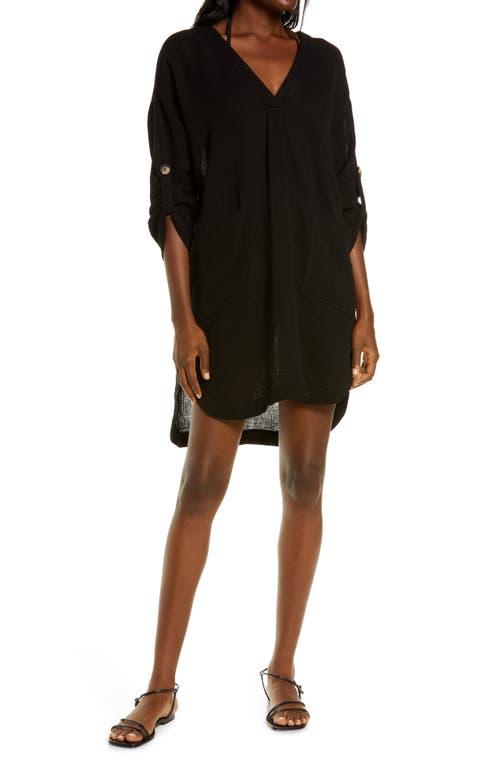 Seafolly Essential Cover-Up Black at Nordstrom,