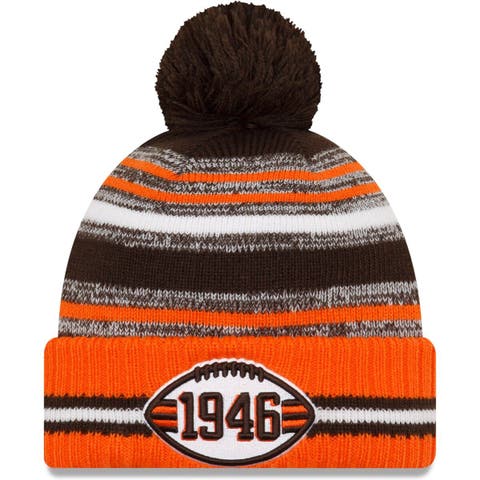 Cincinnati Bengals 2023 Cold Weather Historic Pom Knit Hat, White, NFL by New Era