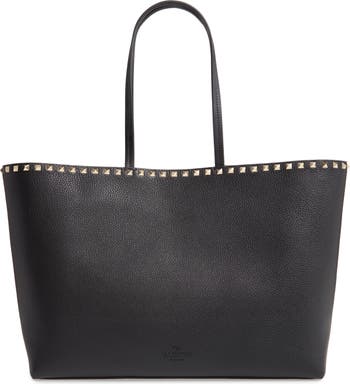 Valentino Men's Rockstud Small Leather Tote Bag