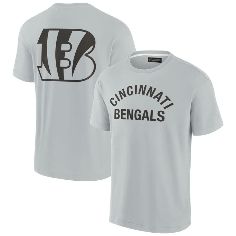 Shop Fanatics Signature Unisex  Gray Cincinnati Bengals Elements Super Soft Short Sleeve T-shirt