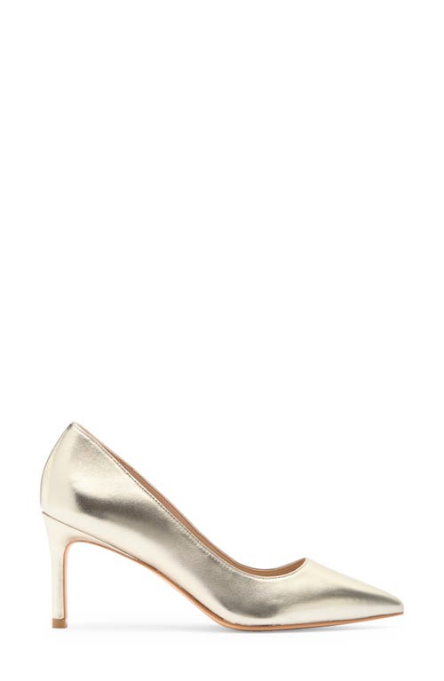 Stuart Weitzman Leigh 75 Pointed Toe Pump In Platino
