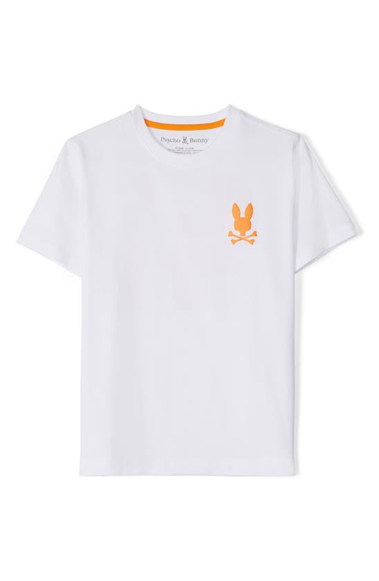 Shop Psycho Bunny Kids' Sparta Graphic T-shirt In White