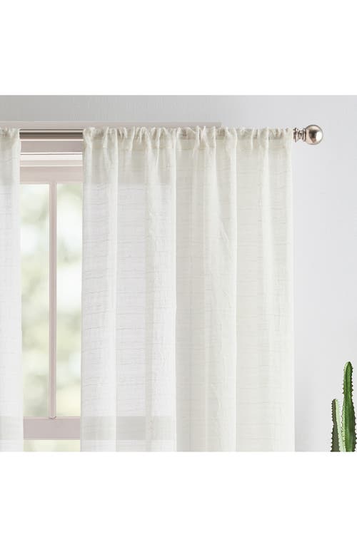 Dkny Antigua Set Of 2 Poletop Curtain Panels In Linen