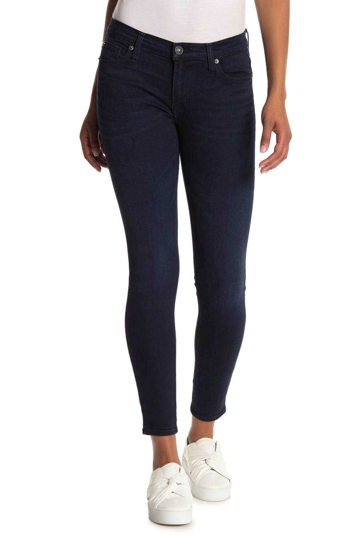 HUDSON Jeans Natalie Mid Rise Ankle Super Skinny Jeans Nordstrom Rack
