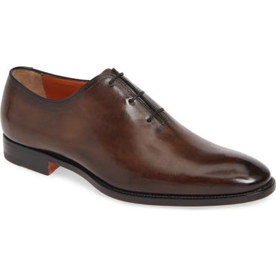 Santoni Laurence Wholecut Oxford, Brown