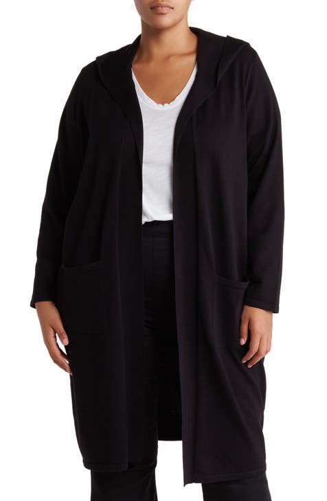 Two Pocket Hooded Duster (Plus Size)