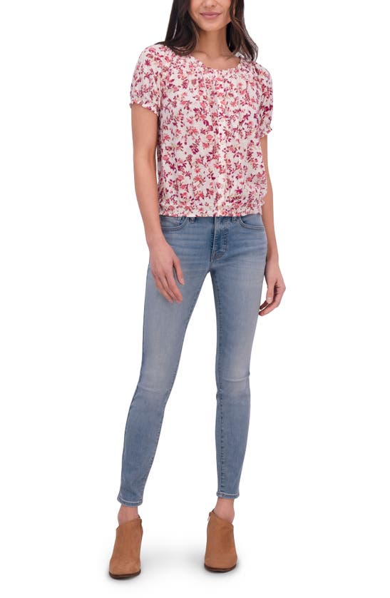 Shop Lucky Brand Ditsy Floral Top In Cream Multi