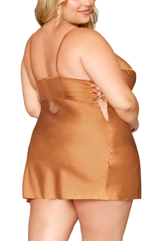 DREAMGIRL DREAMGIRL UNDERWIRE SATIN CHEMISE