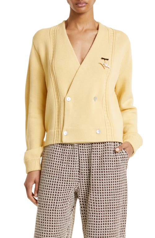 Bode Double Breasted Cardigan in Cream at Nordstrom, Size Small