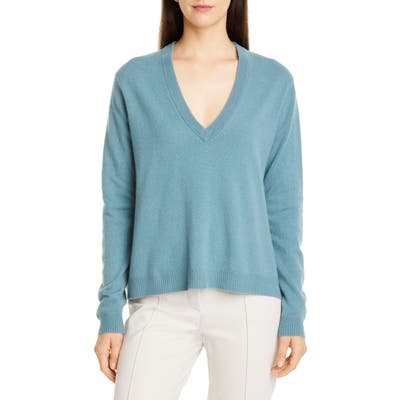 Seventy V-Neck Recycled Wool & Silk Sweater, 50 IT - Blue
