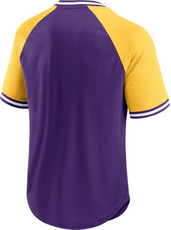 Men's Fanatics Branded Royal Los Angeles Rams Second Wind Raglan V-Neck T-Shirt