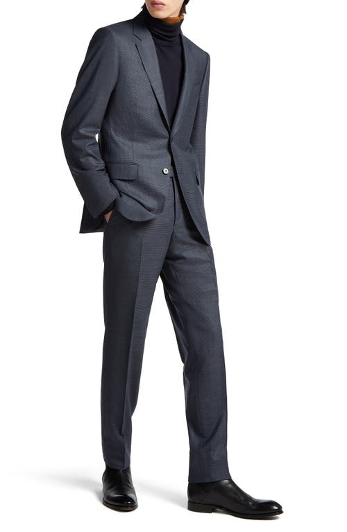 ZEGNA Prince of Wales Centoventimila Wool Suit Blue at Nordstrom, Us